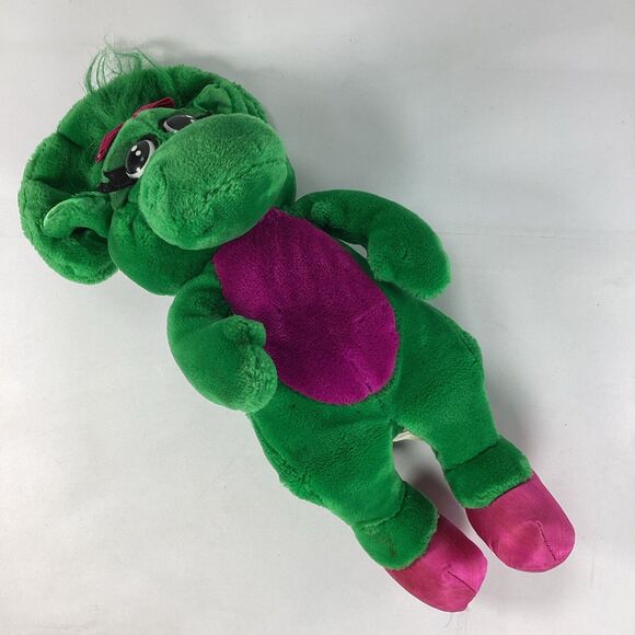 Vtg Baby Bop Dinosaur Plush Stuffed Animal Toy Lyons Group 16" Barney 1992 - Picture 1 of 12